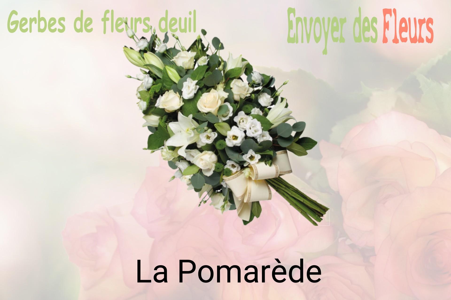 Gerbe de fleurs de deuil livrée à La Pomarède
